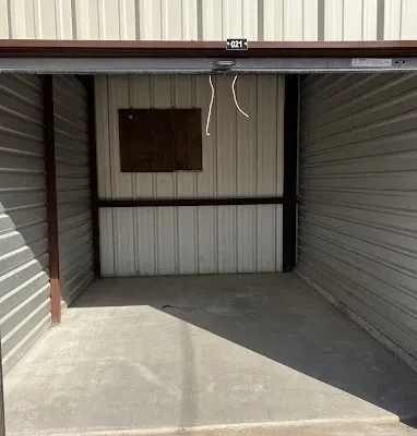 Open drive up unit at Overflow Garage