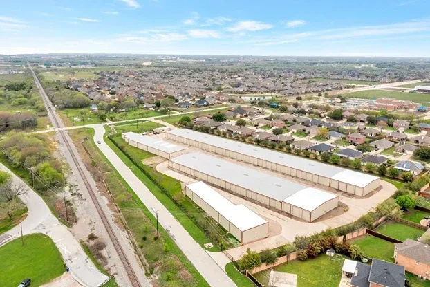 Aerial view of Overflow Garage
