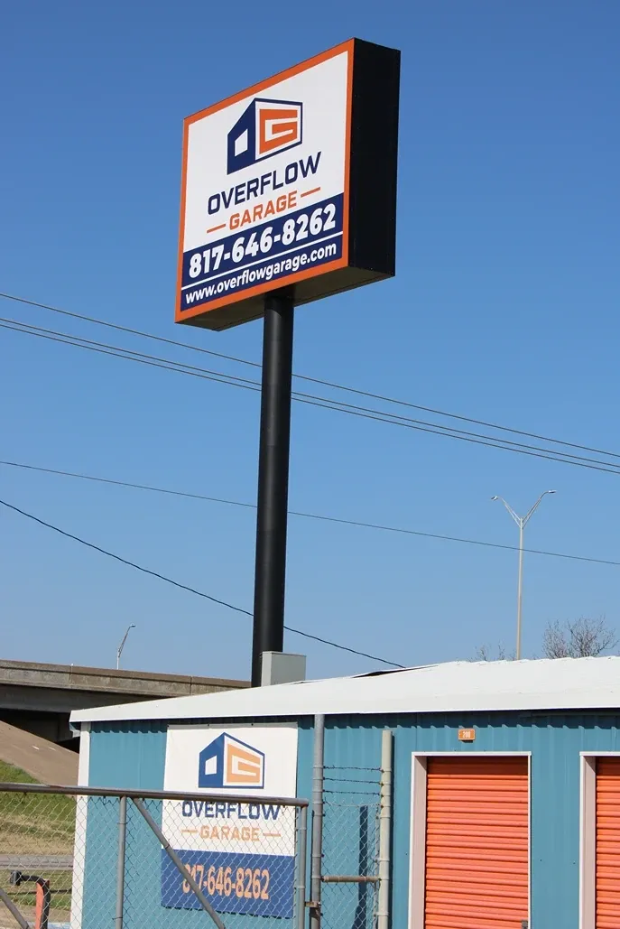 Overflow Garage sign