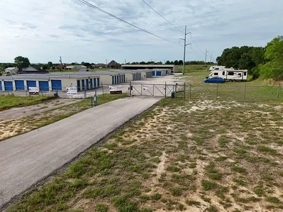 Security gate at Overflow Garage